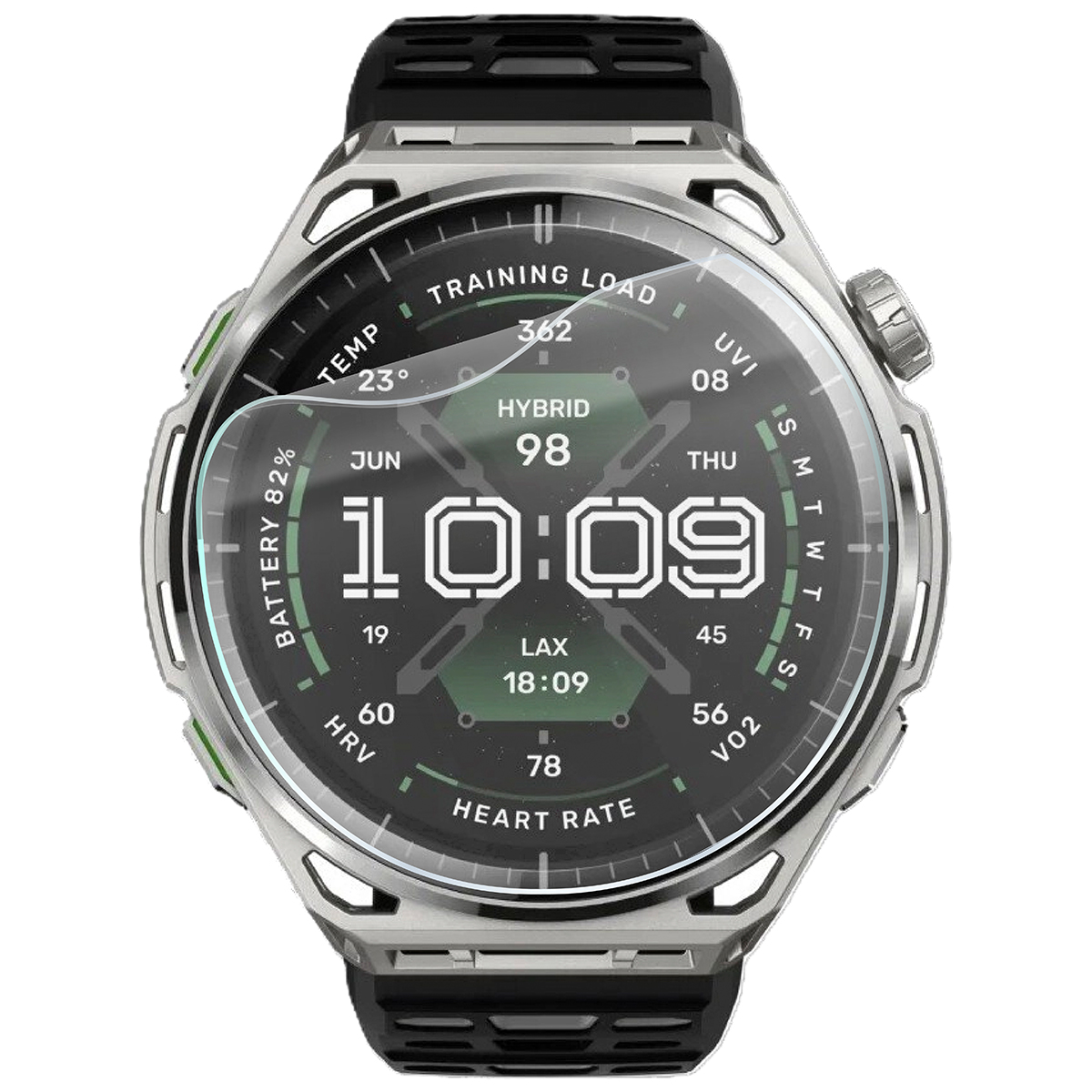 Folia hydrożelowa Bizon Watch Film HydroFlex do Amazfit Balance 3 na zegarku
