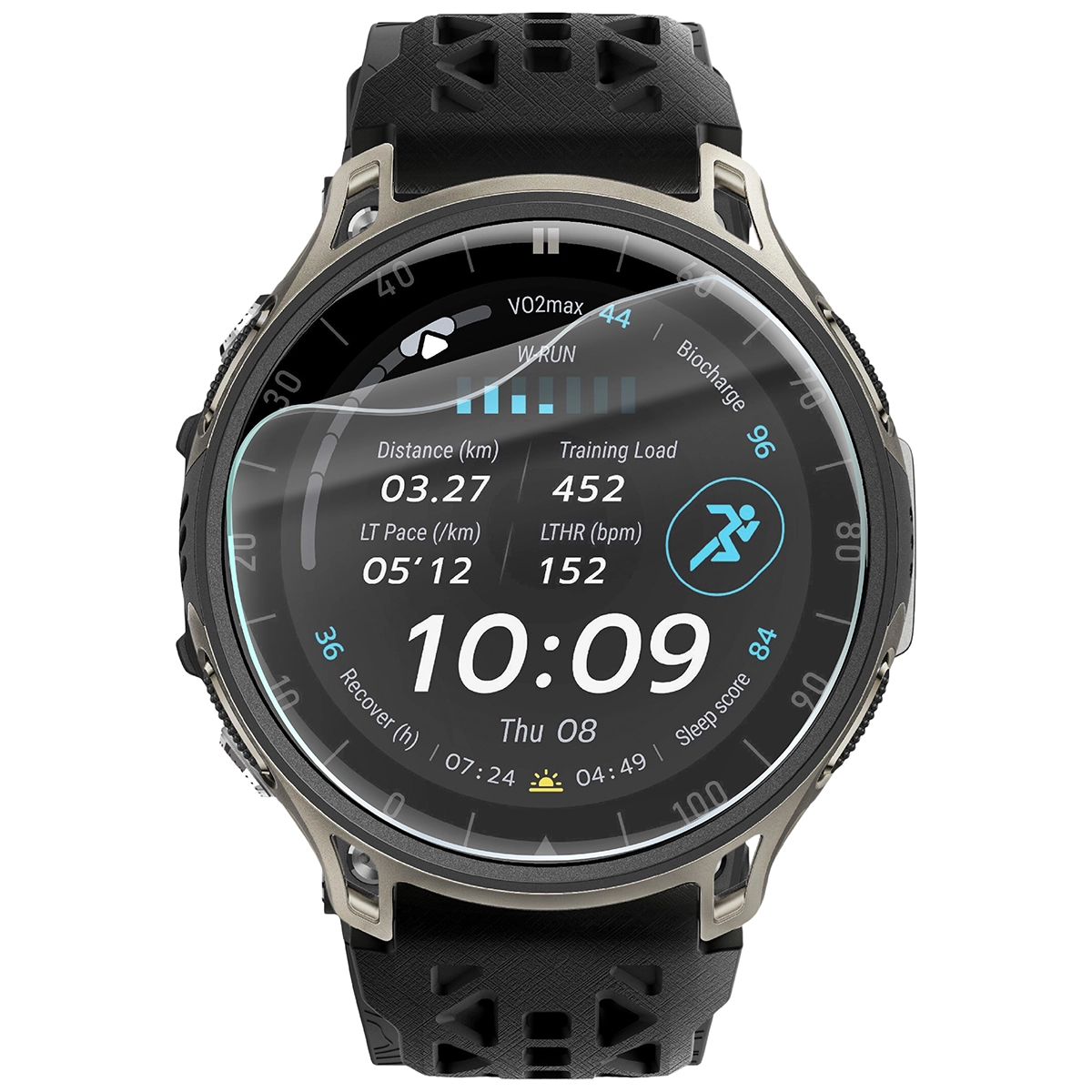 Folia hydrożelowa Bizon Watch Film HydroFlex do Amazfit Cheetah 2 Ultra na zegarku