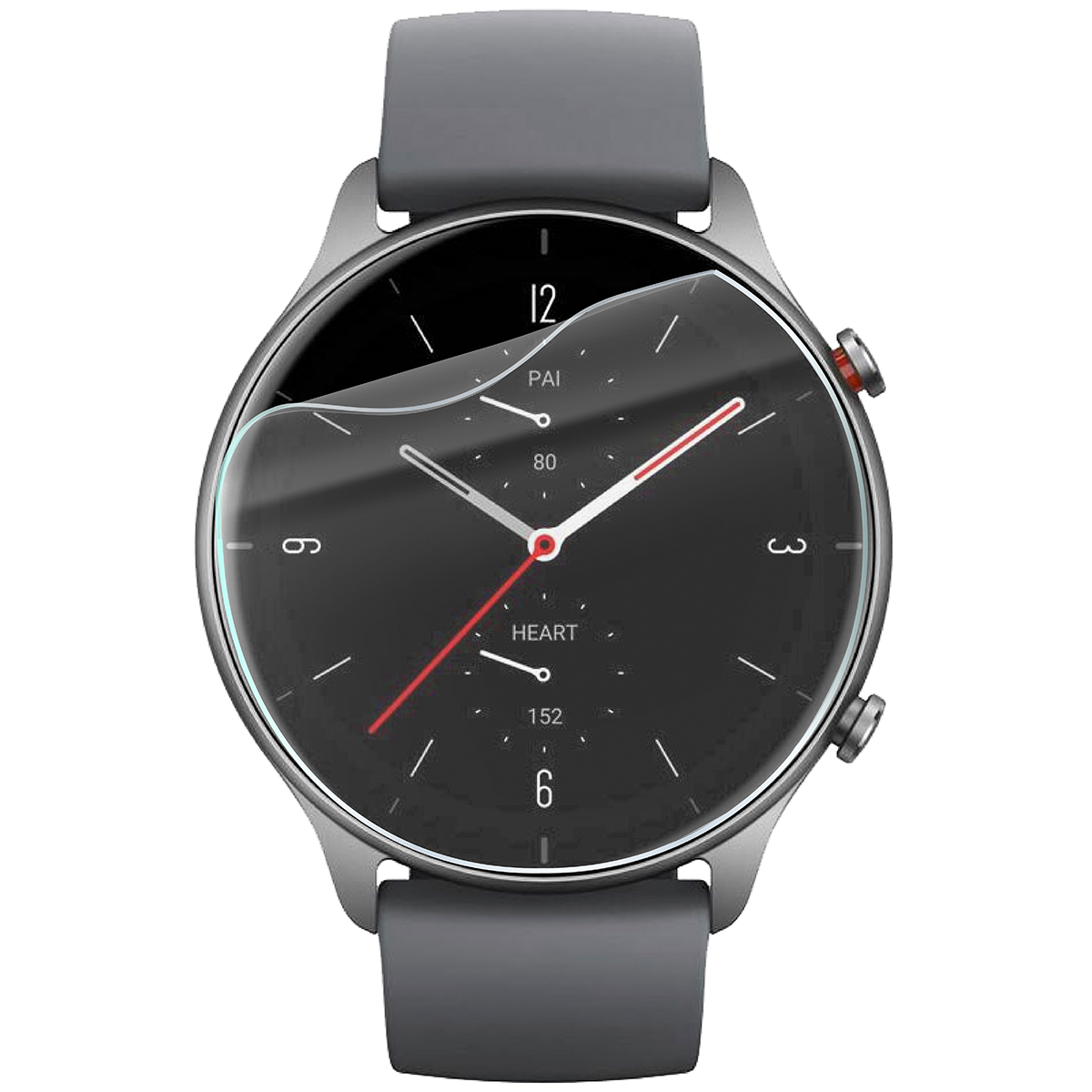 Folia hydrożelowa Bizon Watch Film HydroFlex do Amazfit GTR 2E na zegarku