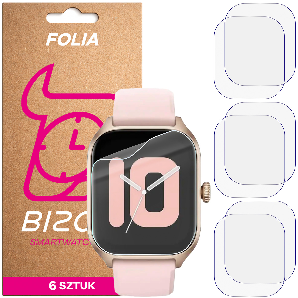 Folia hydrożelowa Bizon Watch Film HydroFlex dla Amazfit GTS 4