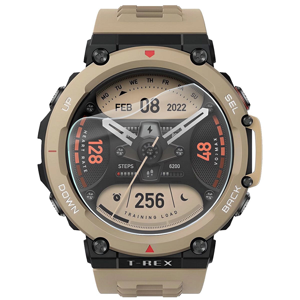 Folia hydrożelowa Bizon Watch Film HydroFlex do Amazfit T-Rex 2 na zegarku