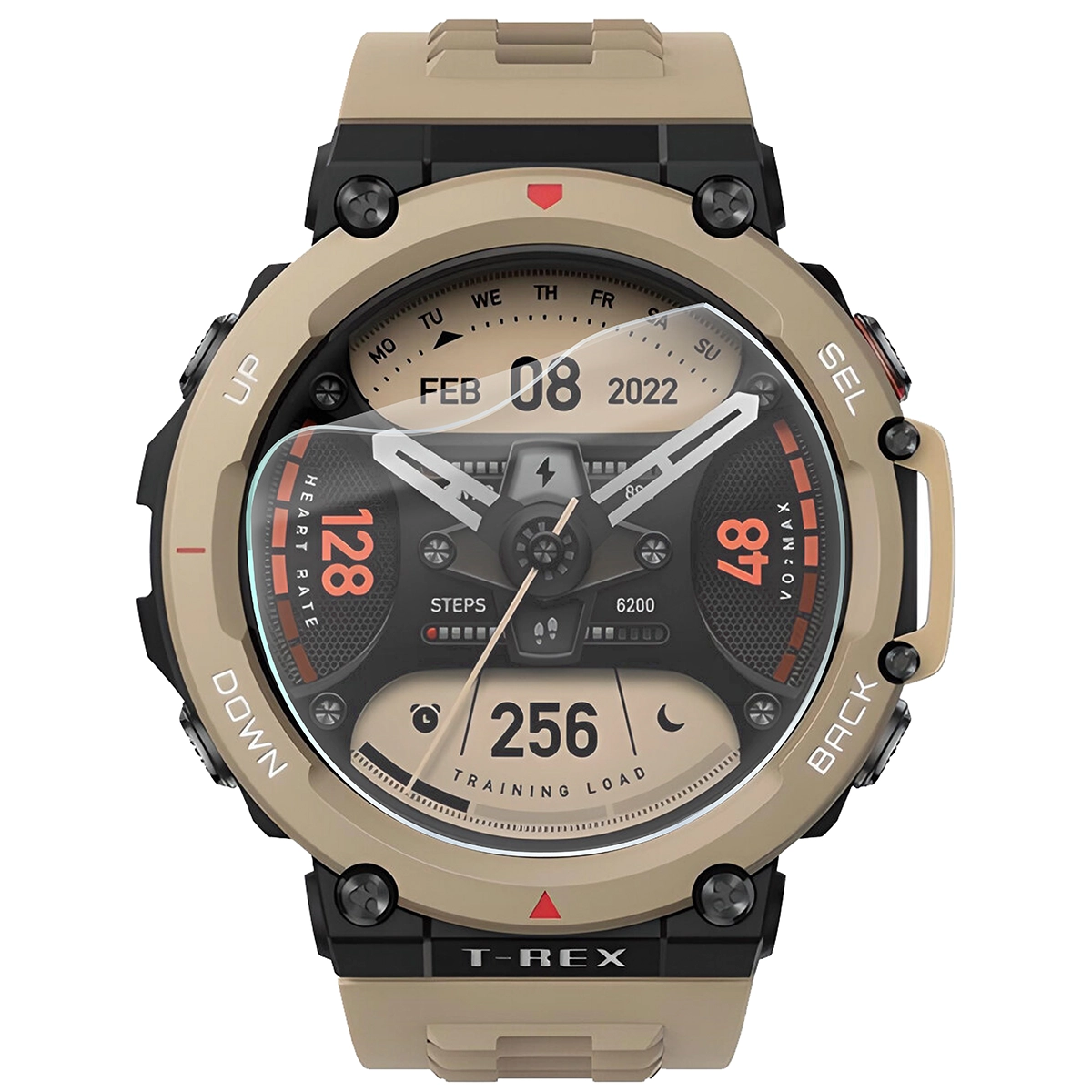 Folia hydrożelowa Bizon Watch Film HydroFlex do Amazfit T-Rex 2 na zegarku