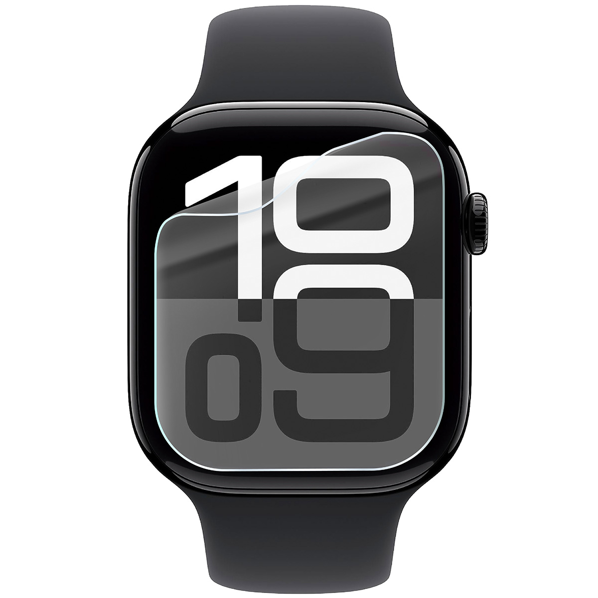 Folia hydrożelowa Bizon Watch Film HydroFlex do Apple Watch 11 / 10 42 mm na zegarku
