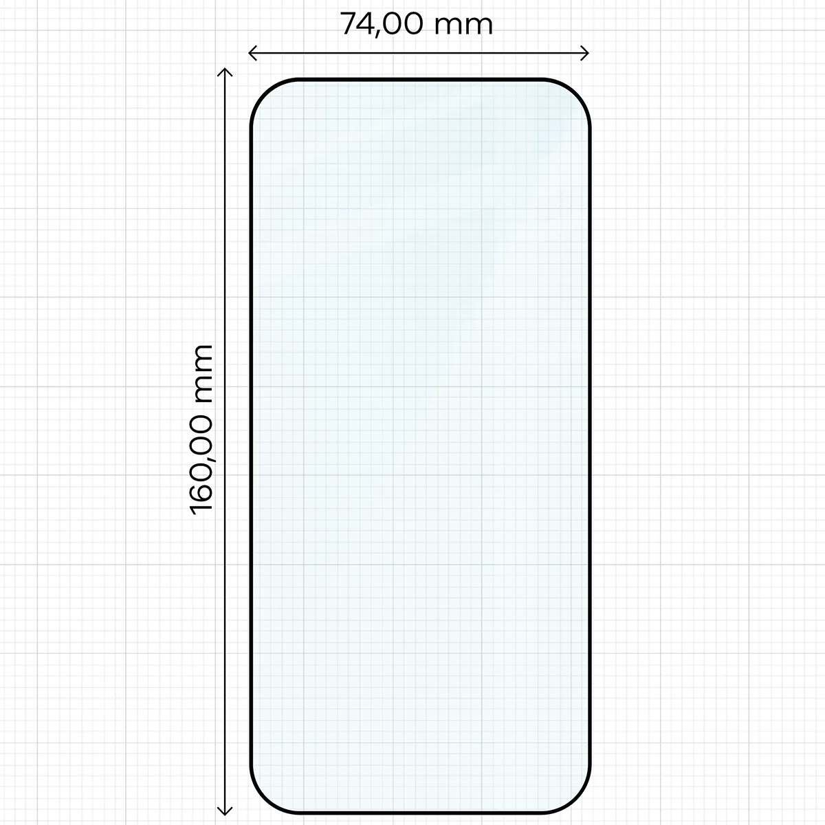 Wymiary szkła na miarce dla Apple iPhone 18 Pro Max / 17 Pro Max