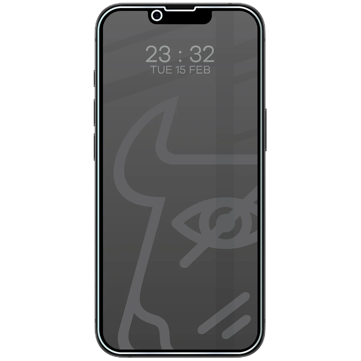 Wizualizacja szkła Hybrid Shadow nałożonego na telefon Apple iPhone 17e