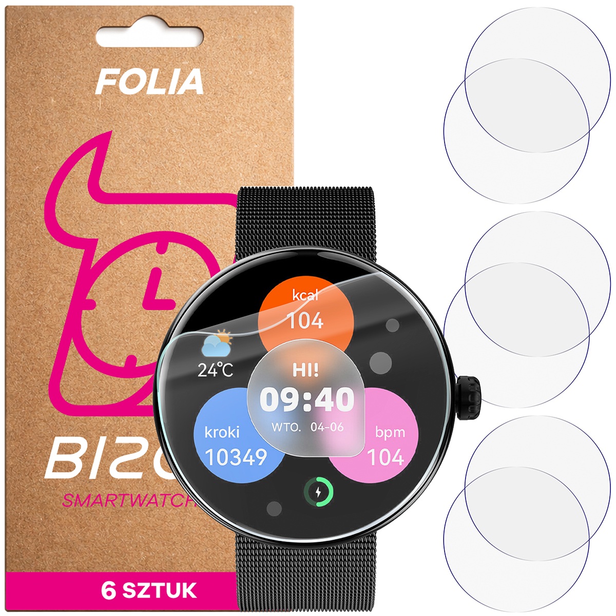 Folia hydrożelowa Bizon Watch Film HydroFlex dla Forever Forevive 5