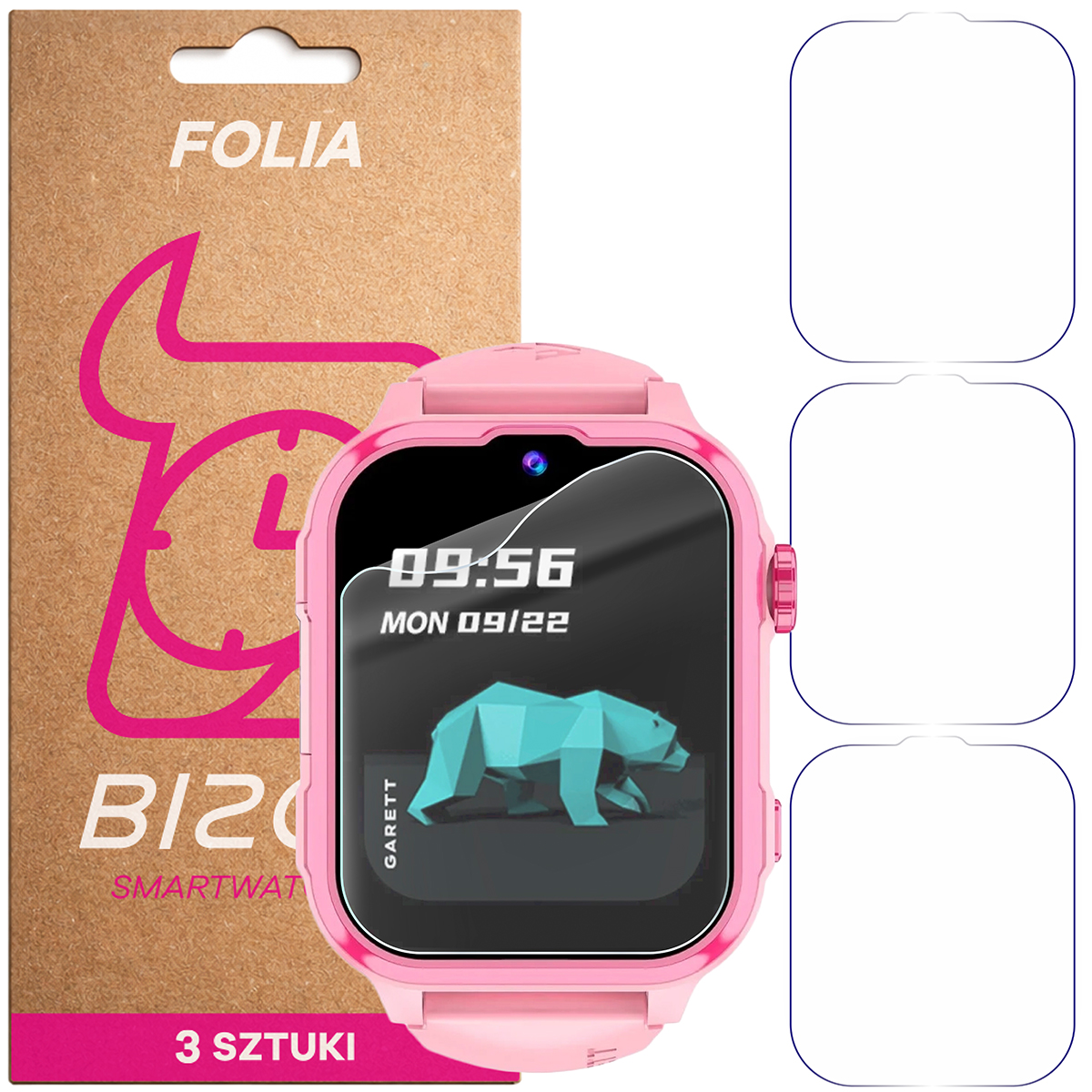 Folia hydrożelowa Bizon Watch Film HydroFlex dla Garett Kids Hero Pro 4G