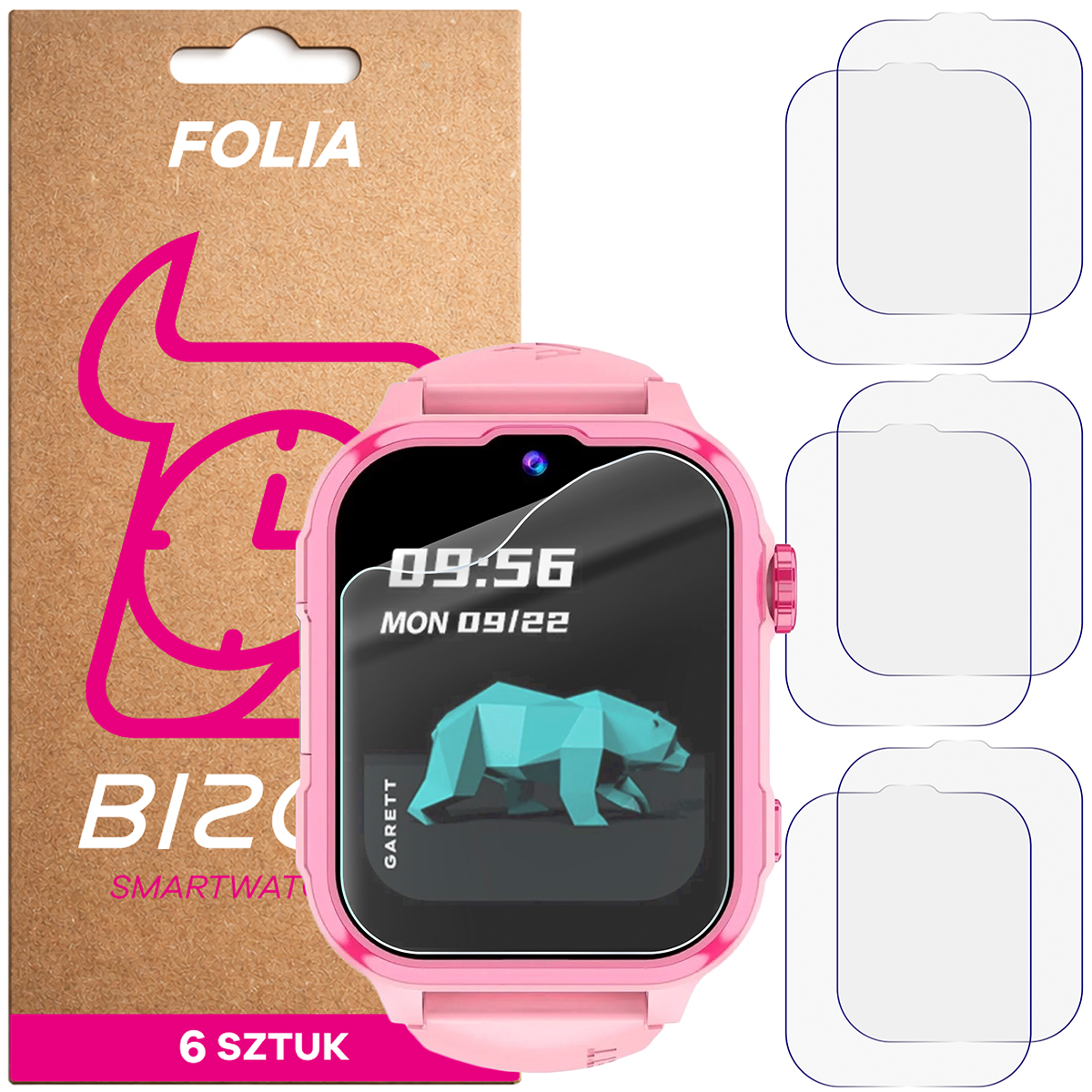 Folia hydrożelowa Bizon Watch Film HydroFlex dla Garett Kids Hero Pro 4G