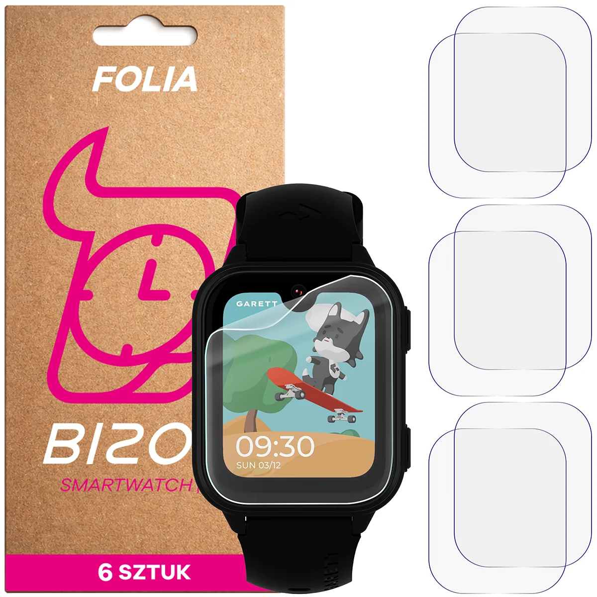 Folia hydrożelowa Bizon Watch Film HydroFlex dla Garett Kids Vibe 4G
