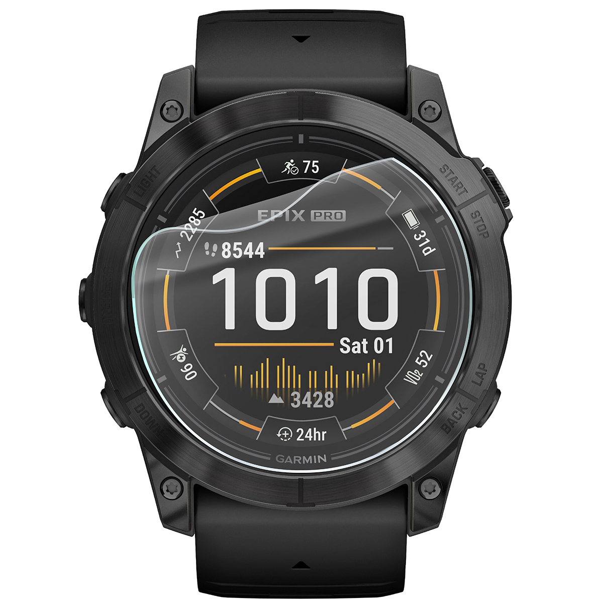 Folia hydrożelowa Bizon Watch Film HydroFlex do Garmin Epix Pro 2 gen. 51 mm na zegarku