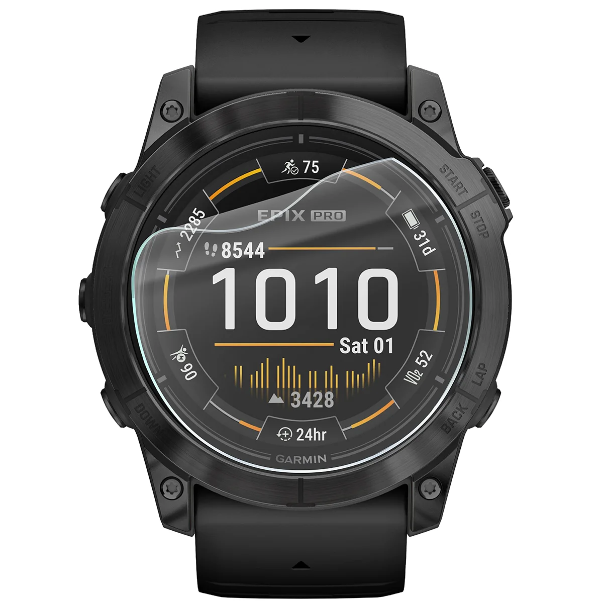 Folia hydrożelowa Bizon Watch Film HydroFlex do Garmin Epix Pro 2 gen. 51 mm na zegarku