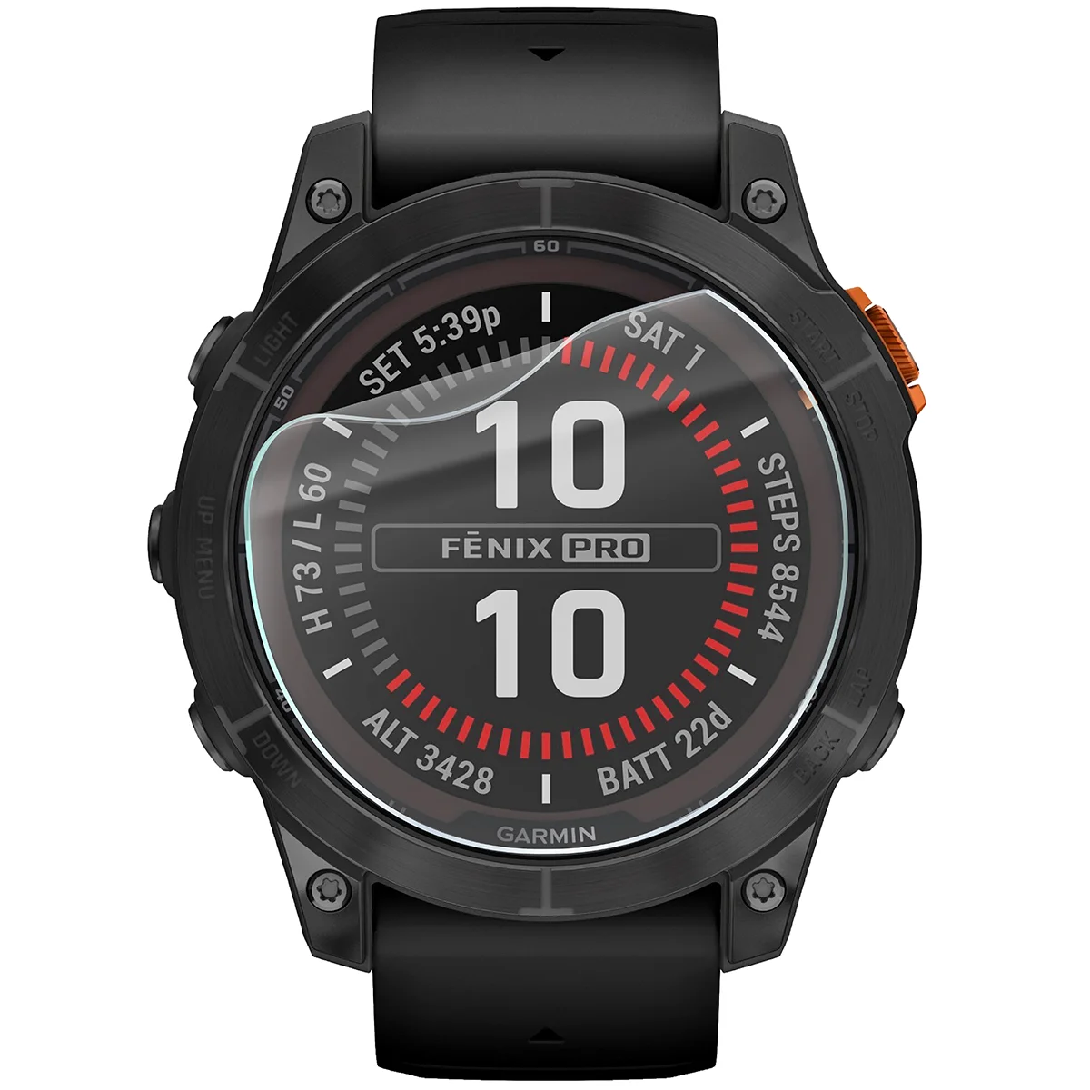 Folia hydrożelowa Bizon Watch Film HydroFlex do Garmin Fenix 7X Pro na zegarku