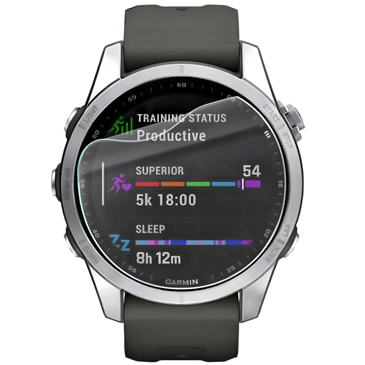 Folia hydrożelowa Bizon Watch Film HydroFlex do Garmin Fenix 7S na zegarku