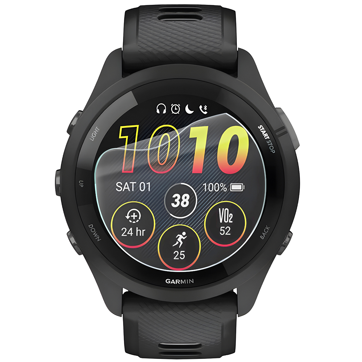 Folia hydrożelowa Bizon Watch Film HydroFlex do Garmin Forerunner 265 na zegarku