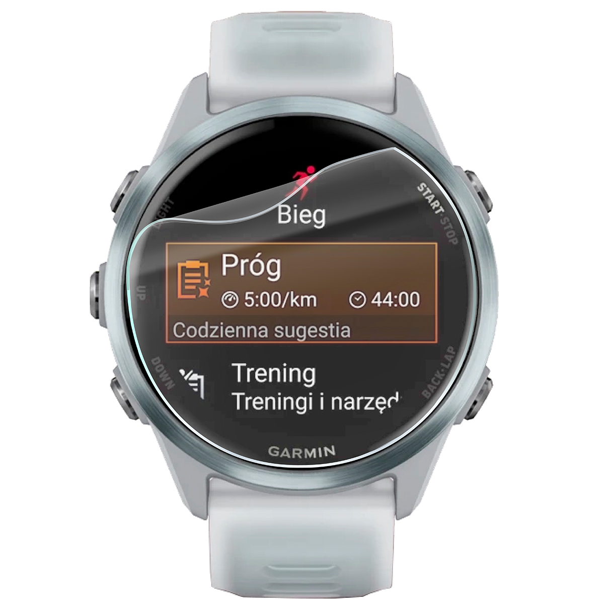 Folia hydrożelowa Bizon Watch Film HydroFlex do Garmin Forerunner 570 42 mm na zegarku