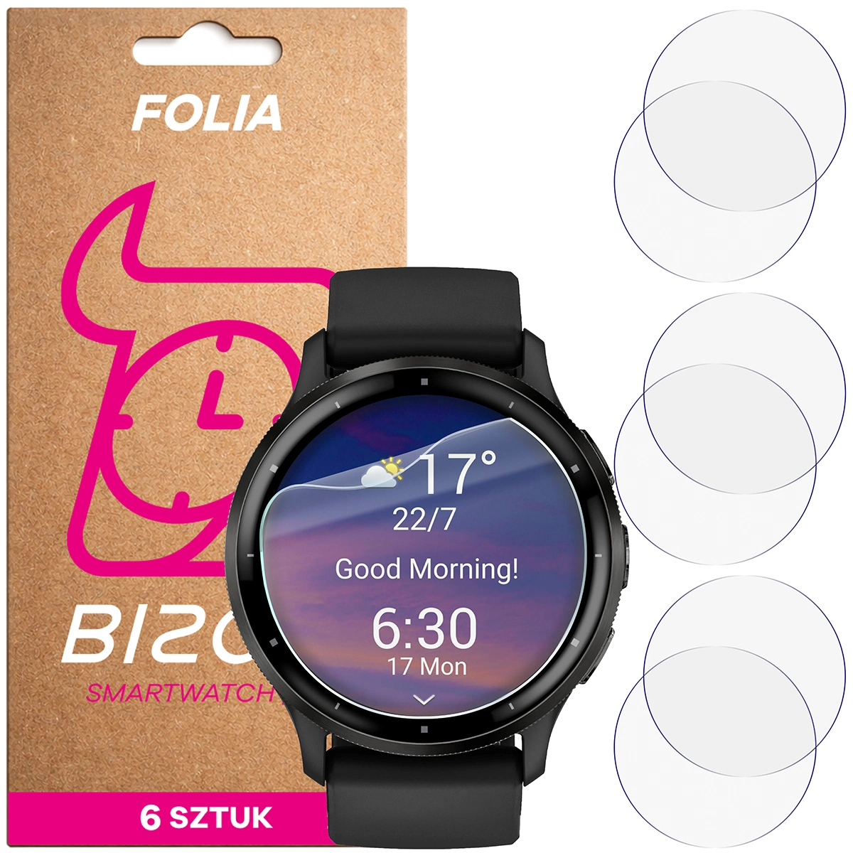 Folia hydrożelowa Bizon Watch Film HydroFlex dla Garmin Venu 3
