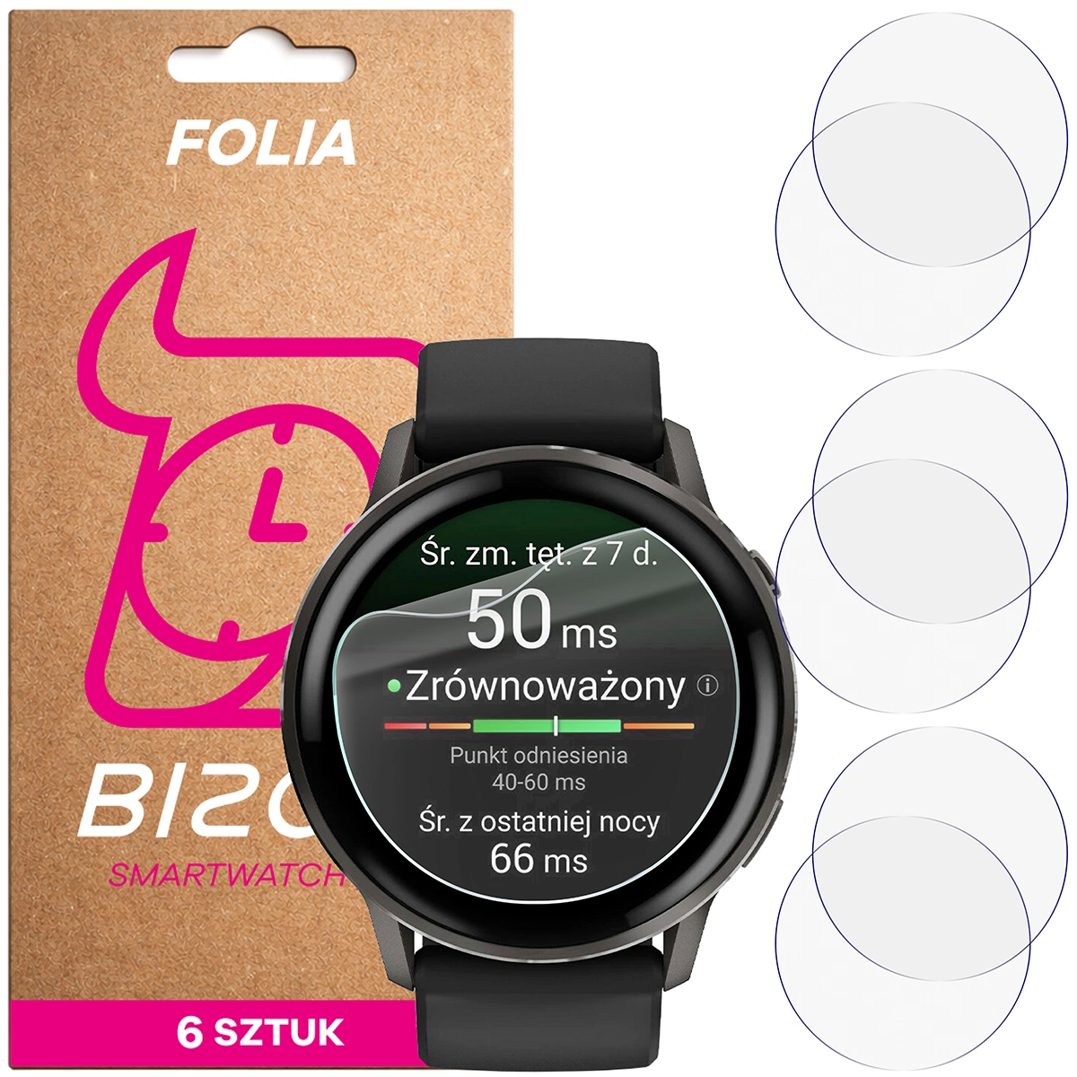 Folia hydrożelowa Bizon Watch Film HydroFlex dla Garmin Venu 4 41 mm
