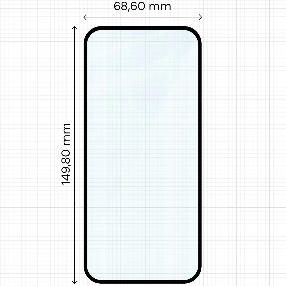 Wymiary szkła Bizon Glass Edge Duo do Google Pixel 10a