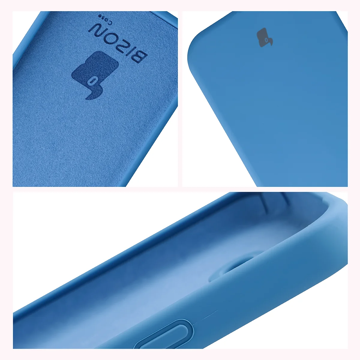 Konstrukcja etui Bizon Soft Case: zintegrowane osłony, podwyższone krawędzie i wyściółka z mikrofibry do Google Pixel 10a