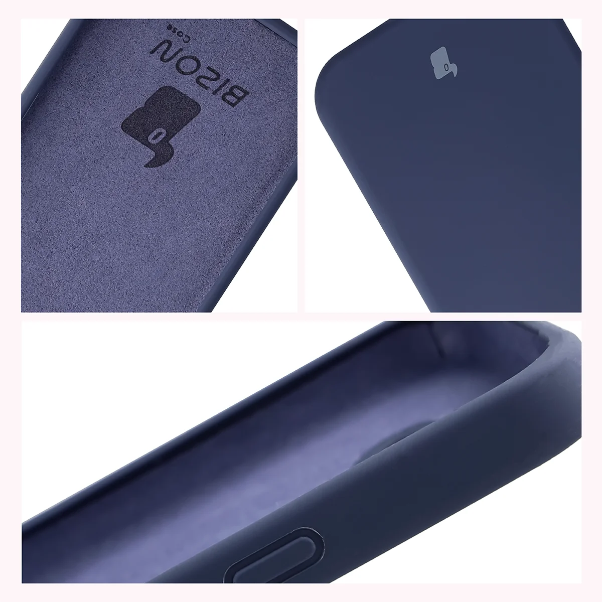 Konstrukcja etui Bizon Soft Case: zintegrowane osłony, podwyższone krawędzie i wyściółka z mikrofibry do Google Pixel 10a