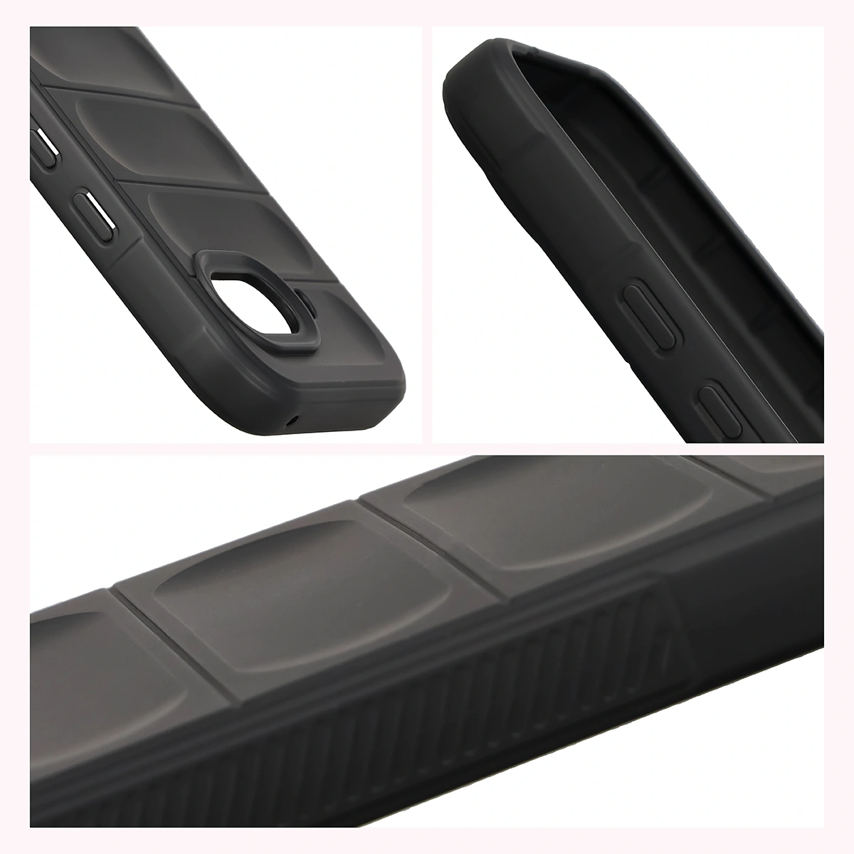 Podwyższone krawędzie i antypoślizgowa powierzchnia w etui Bizon Case Tur do Google Pixel 10a