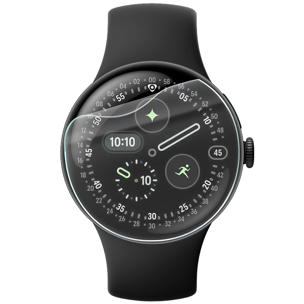 Folia hydrożelowa Bizon Watch Film HydroFlex do Google Pixel Watch 4 41 mm na zegarku