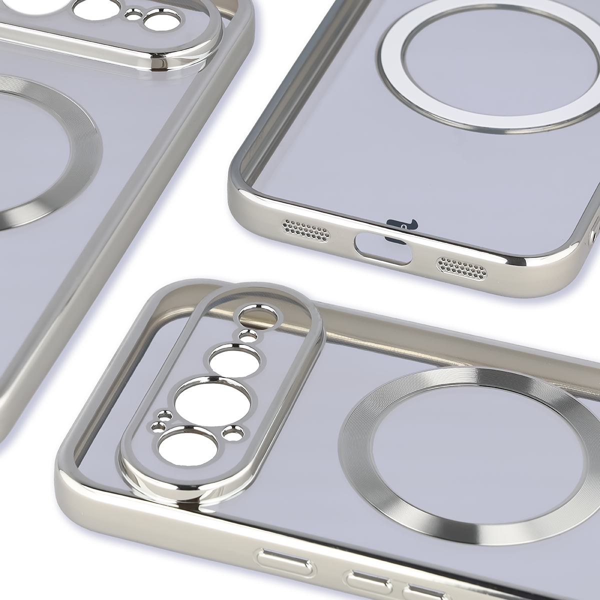 Metaliczna ramka, podniesione krawędzie i zintegrowane osłony w etui Bizon Case EduardO do Google Pixel 11 Pro XL