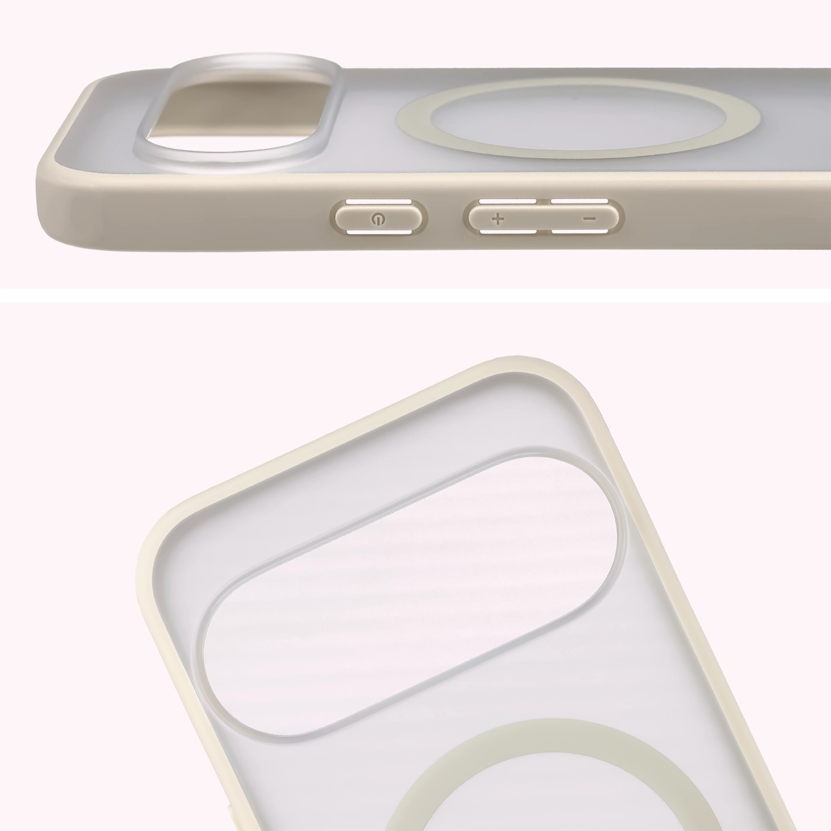 Pełne wycięcie i podwyższone krawędzie aparatu w etui Bizon Case MatteO do Google Pixel 11 Pro XL / 10 Pro XL