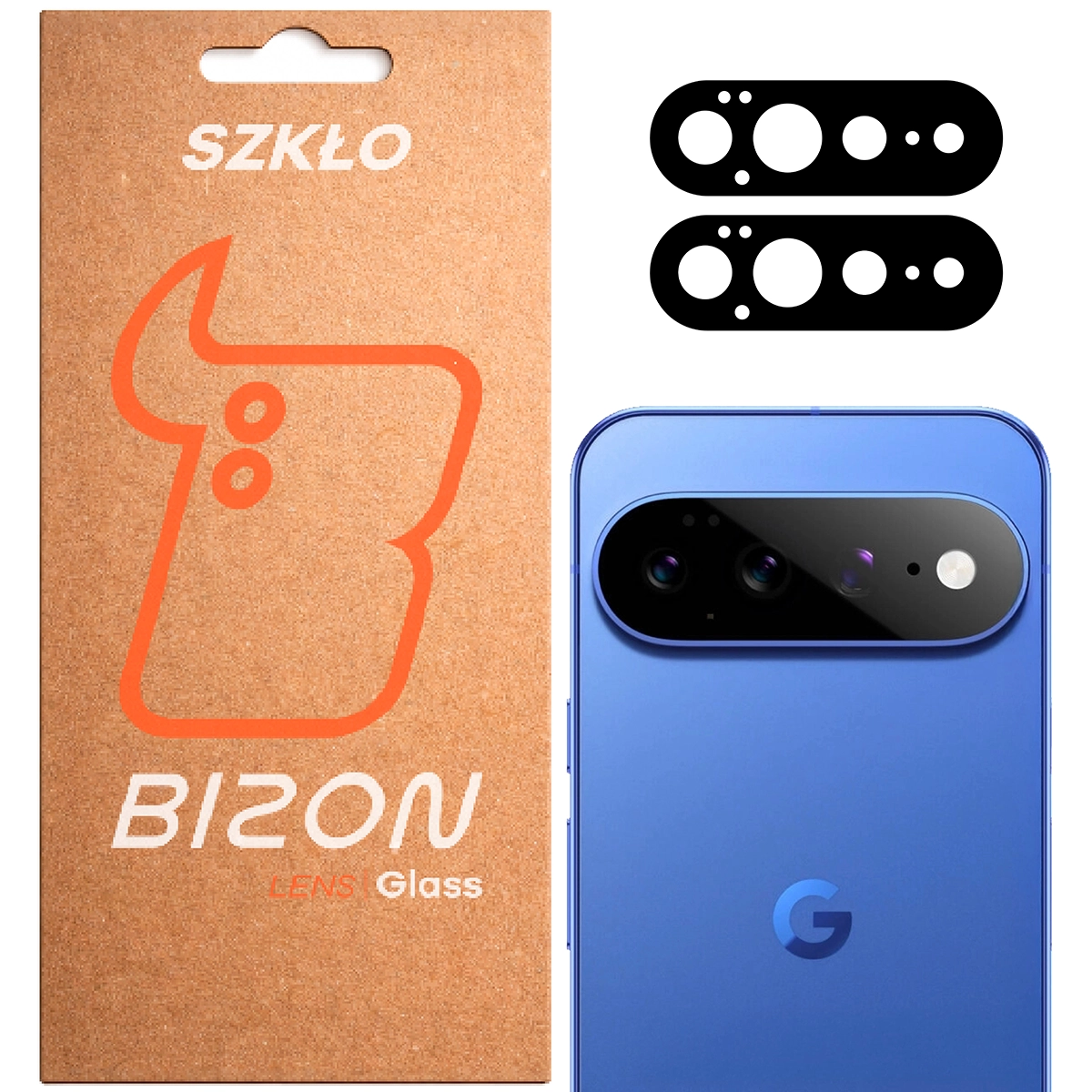Pudełko i 2 sztuki szkła na aparat Bizon Glass Lens do Google Pixel 11 Pro XL