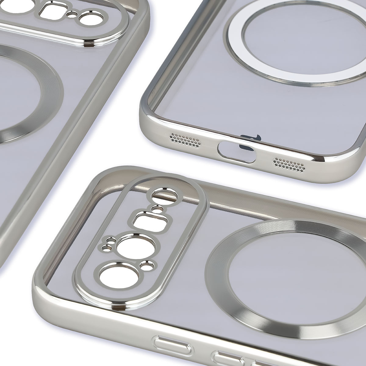 Metaliczna ramka, podniesione krawędzie i zintegrowane osłony w etui Bizon Case EduardO do Google Pixel 11