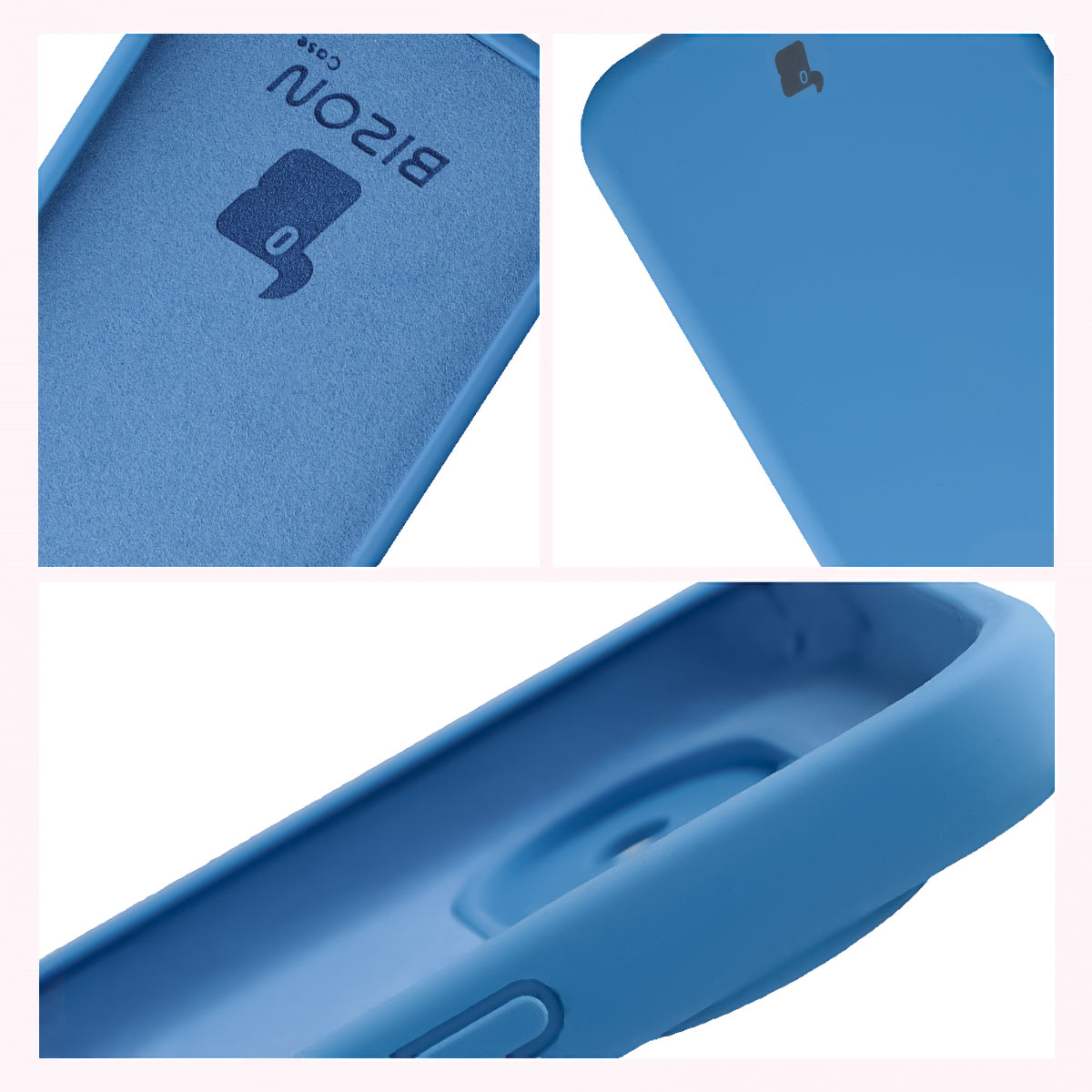 Konstrukcja etui Bizon Soft Case: zintegrowane osłony, podwyższone krawędzie i wyściółka z mikrofibry do Google Pixel 11