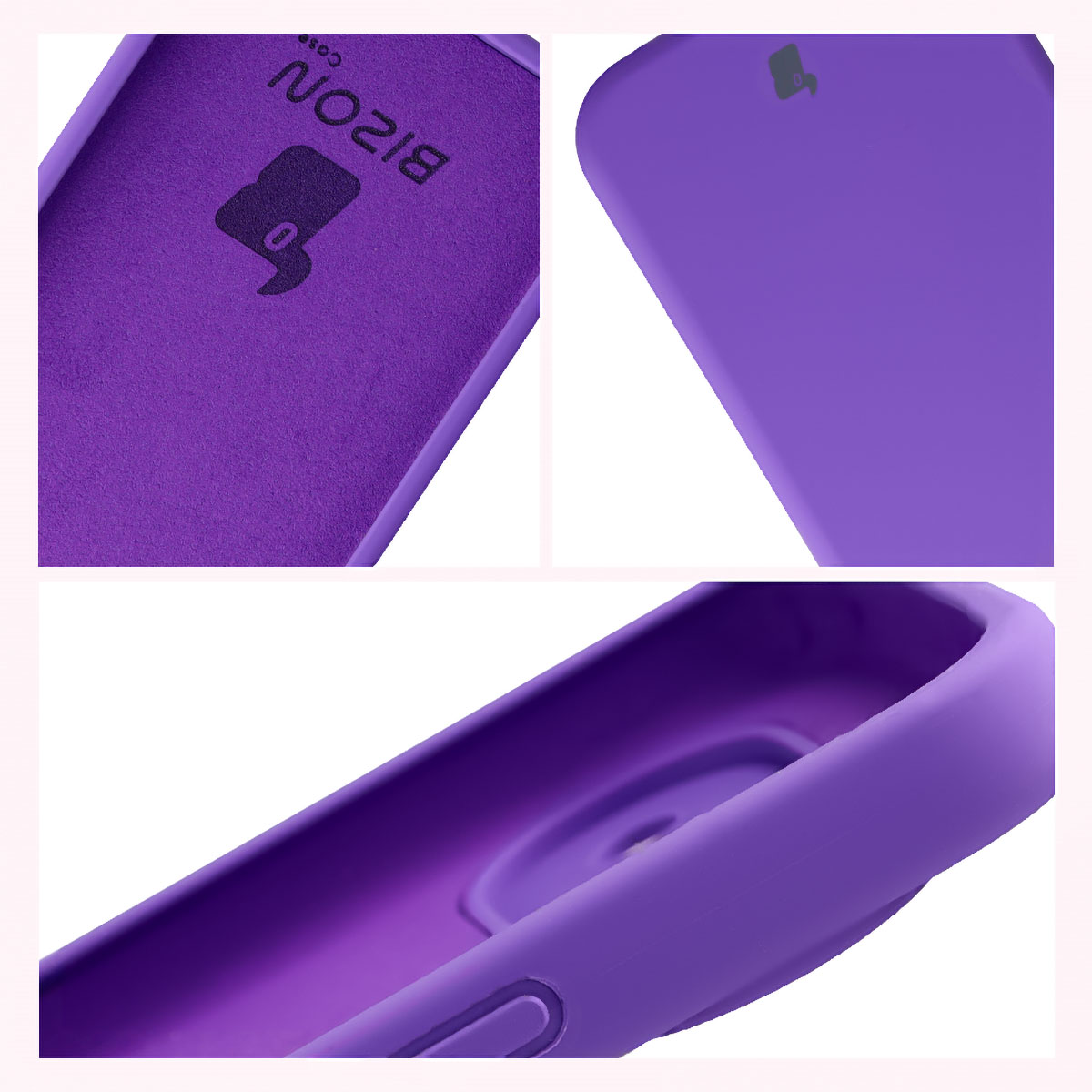 Konstrukcja etui Bizon Soft Case: zintegrowane osłony, podwyższone krawędzie i wyściółka z mikrofibry do Google Pixel 11