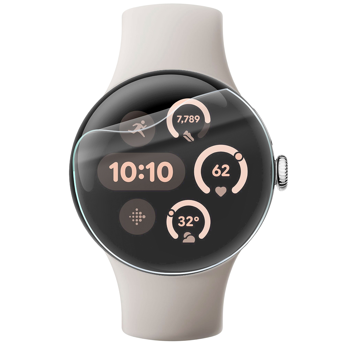Folia hydrożelowa Bizon Watch Film HydroFlex do Google Pixel Watch 3 41 mm na zegarku