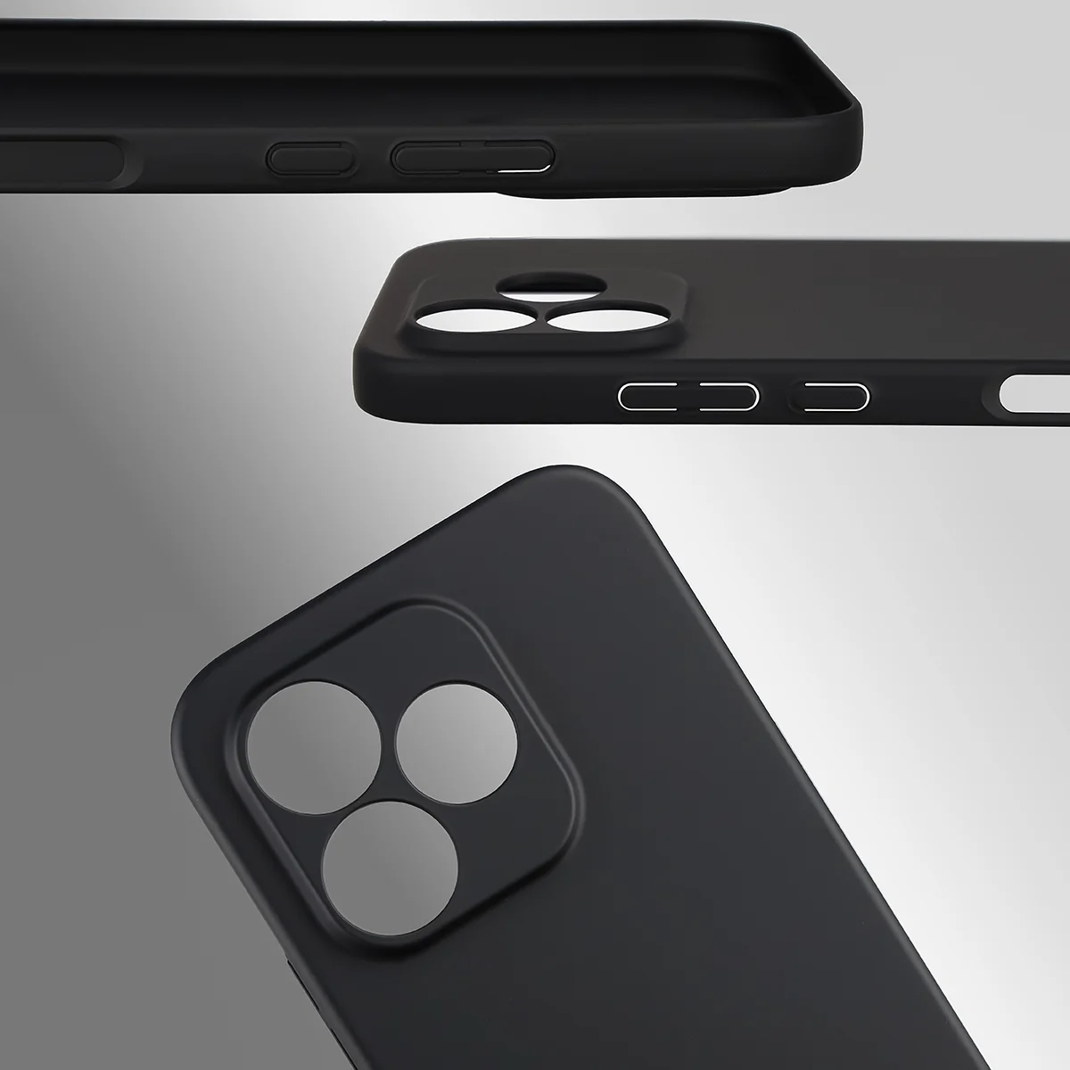 Dedykowane wycięcia i podwyższone krawędzie aparatu i ekranu w etui Bizon Case Łupka do Honor 600 Lite 5G