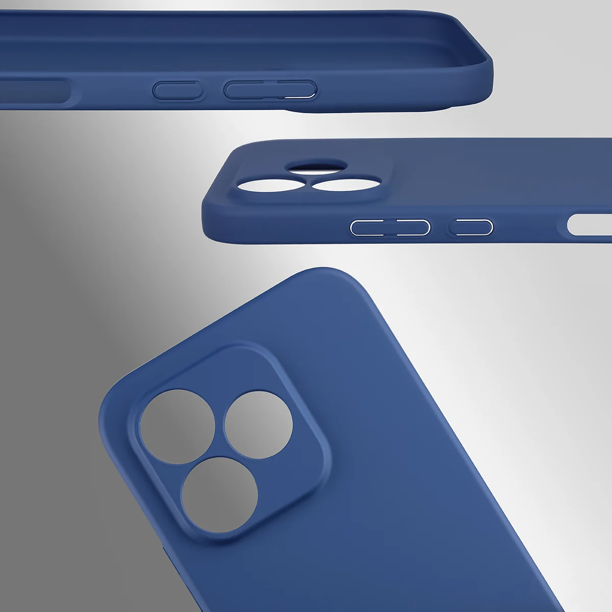 Dedykowane wycięcia i podwyższone krawędzie aparatu i ekranu w etui Bizon Case Łupka do Honor 600 Lite 5G