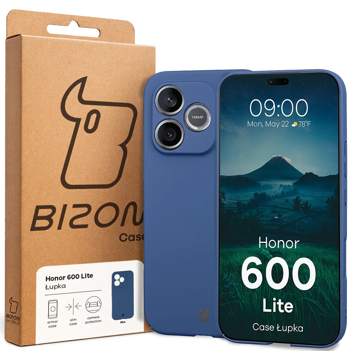 Etui Bizon Case Łupka do Honor 600 Lite 5G