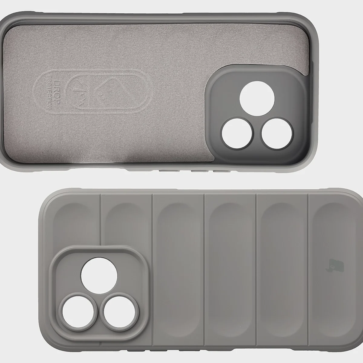 Wyściółka z mikrofibry, wyżłobienia na pleckach i wzmocnione narożniki w etui Bizon Case Tur do Honor 600 Lite 5G