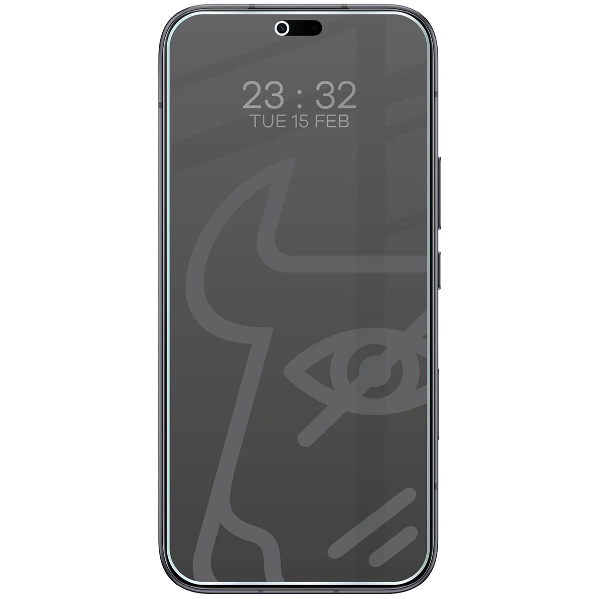 Wizualizacja szkła Hybrid Shadow nałożonego na telefon Honor 600 Lite 5G