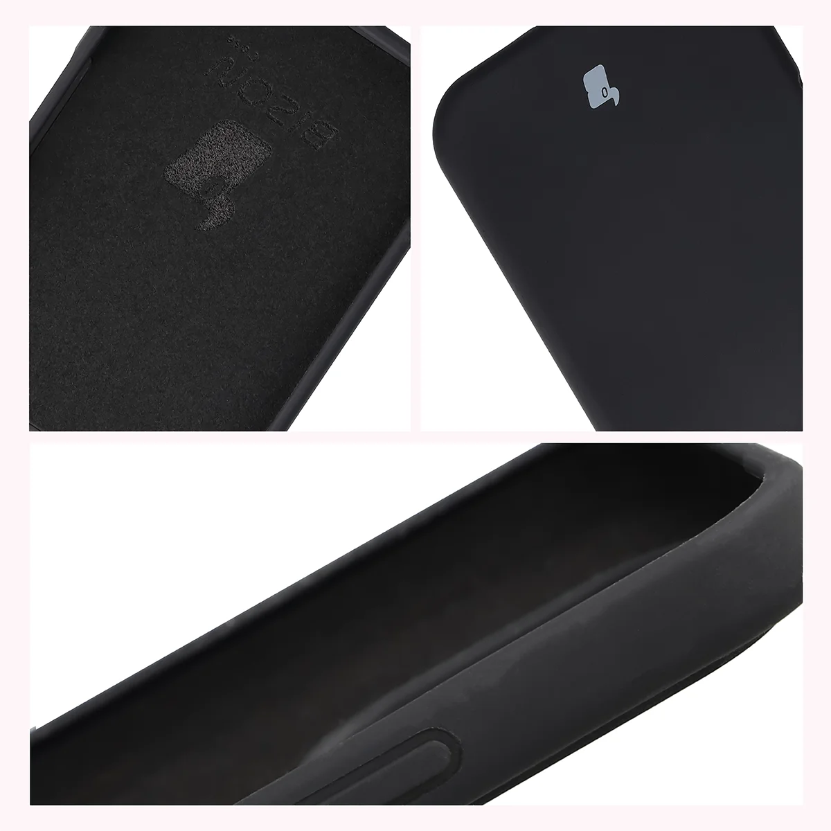 Konstrukcja etui Bizon Soft Case: zintegrowane osłony, podwyższone krawędzie i wyściółka z mikrofibry do Honor 600 Lite 5G