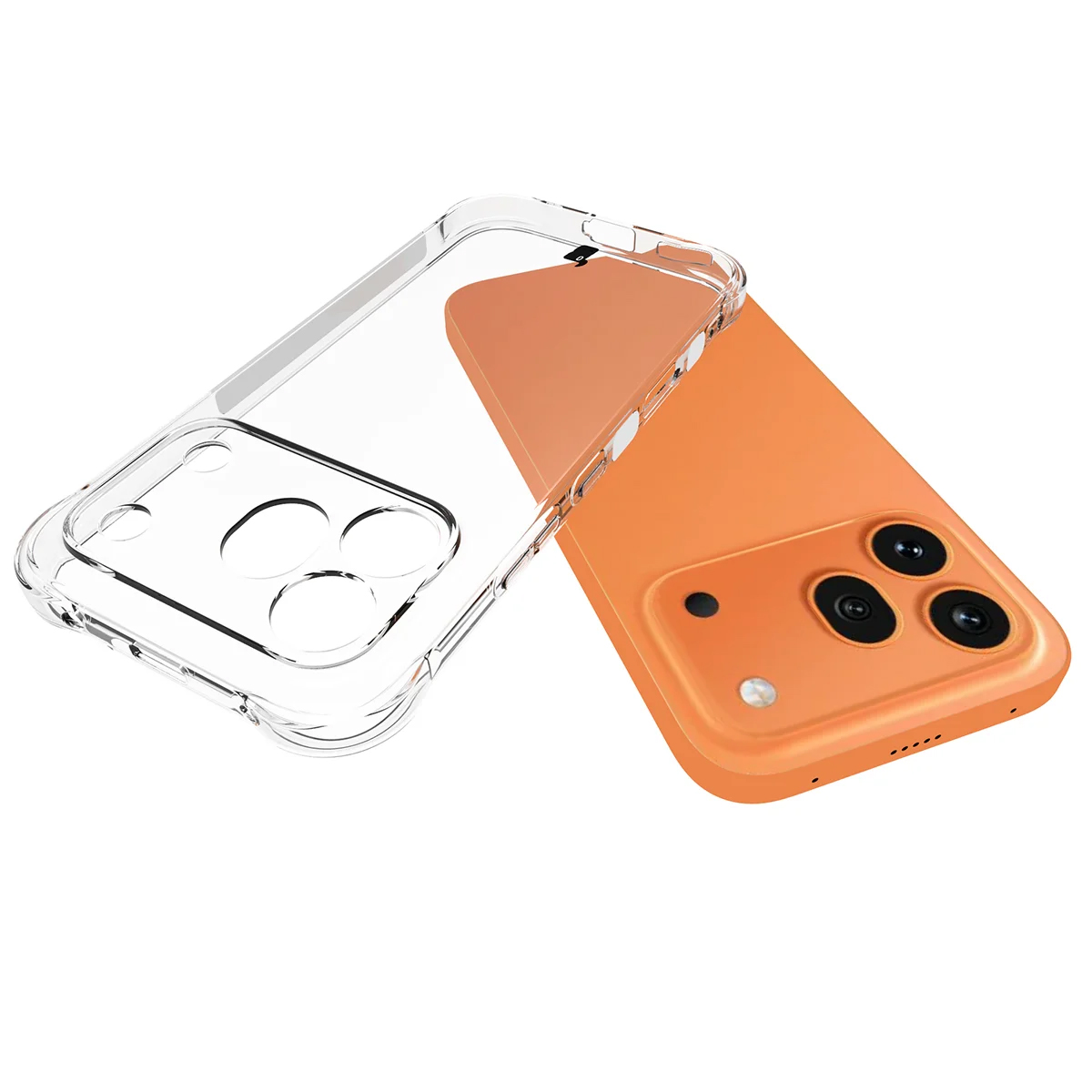 Dedykowane wycięcia i podwyższone krawędzie aparatu w etui Bizon Case Salpa do Honor 600 Pro 5G