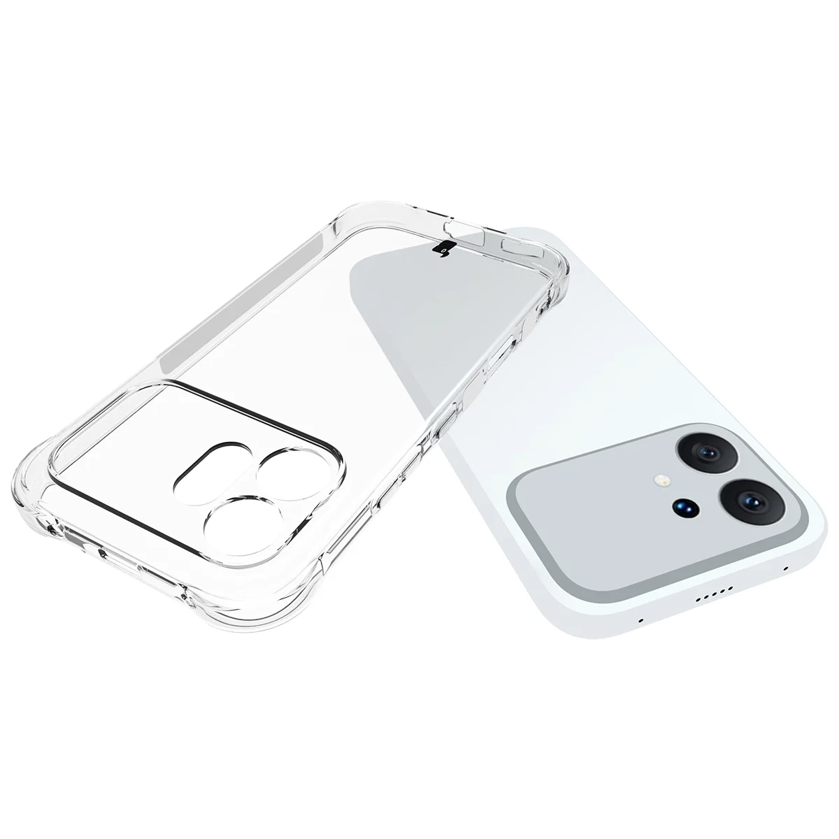 Dedykowane wycięcia i podwyższone krawędzie aparatu w etui Bizon Case Salpa do Honor 600 5G