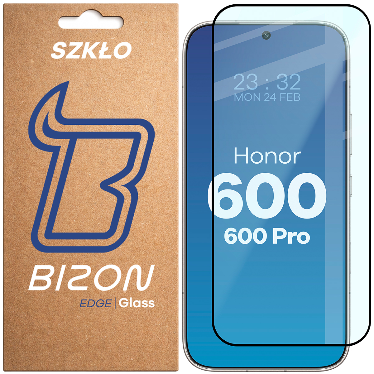 Szkło hartowane na cały ekran Bizon Glass Edge dla Honor 600 5G / 600 Pro 5G