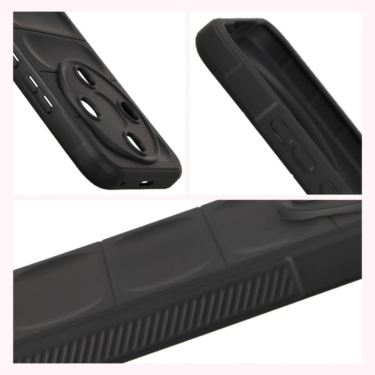 Podwyższone krawędzie i antypoślizgowa powierzchnia w etui Bizon Case Tur do Honor Magic8 Lite