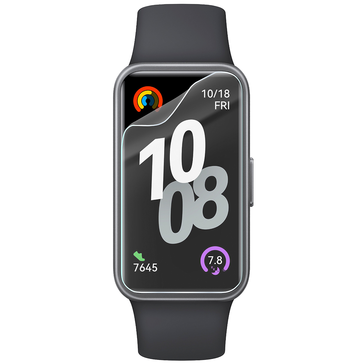 Folia hydrożelowa Bizon Watch Film HydroFlex do Huawei Band 10 na zegarku