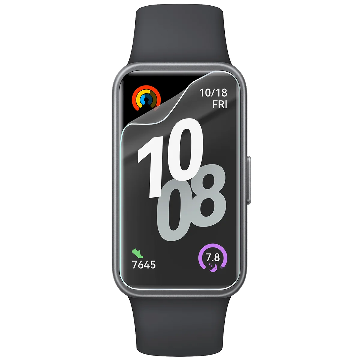Folia hydrożelowa Bizon Watch Film HydroFlex do Huawei Band 10 na zegarku