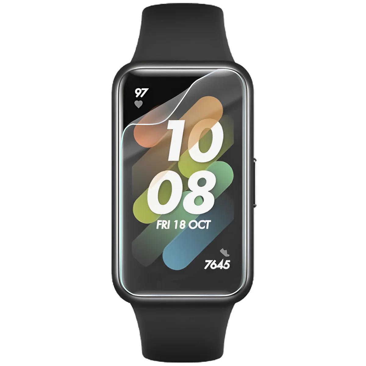 Folia hydrożelowa Bizon Watch Film HydroFlex do Huawei Band 7 na zegarku