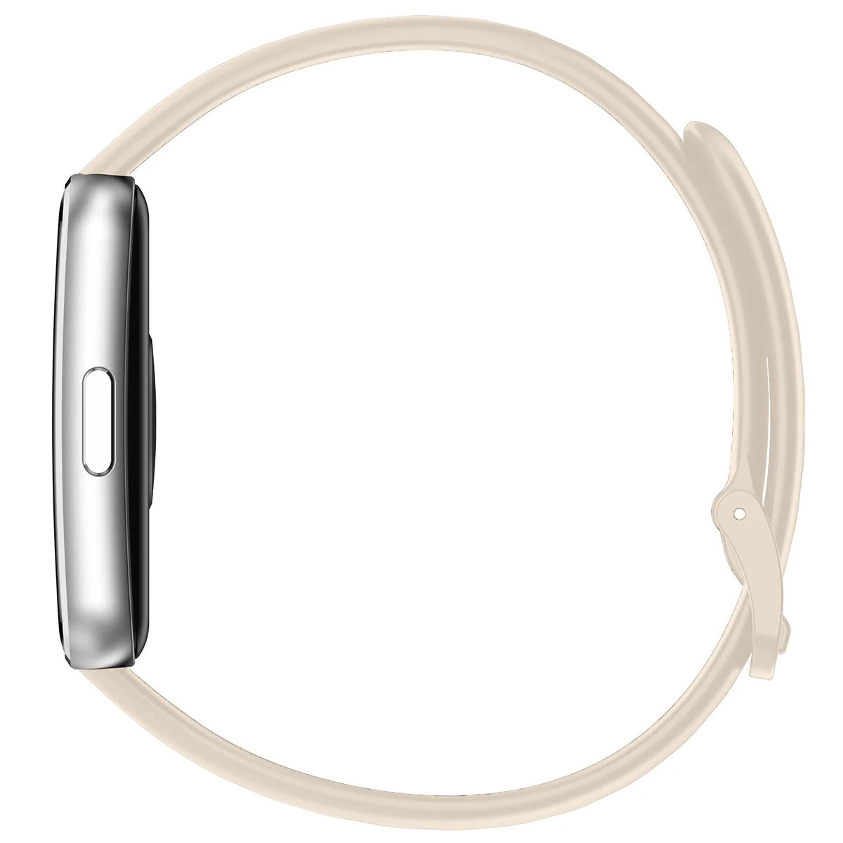 Silikonowy pasek Bizon Strap Watch Silicone ustawiony od strony zapięcia 