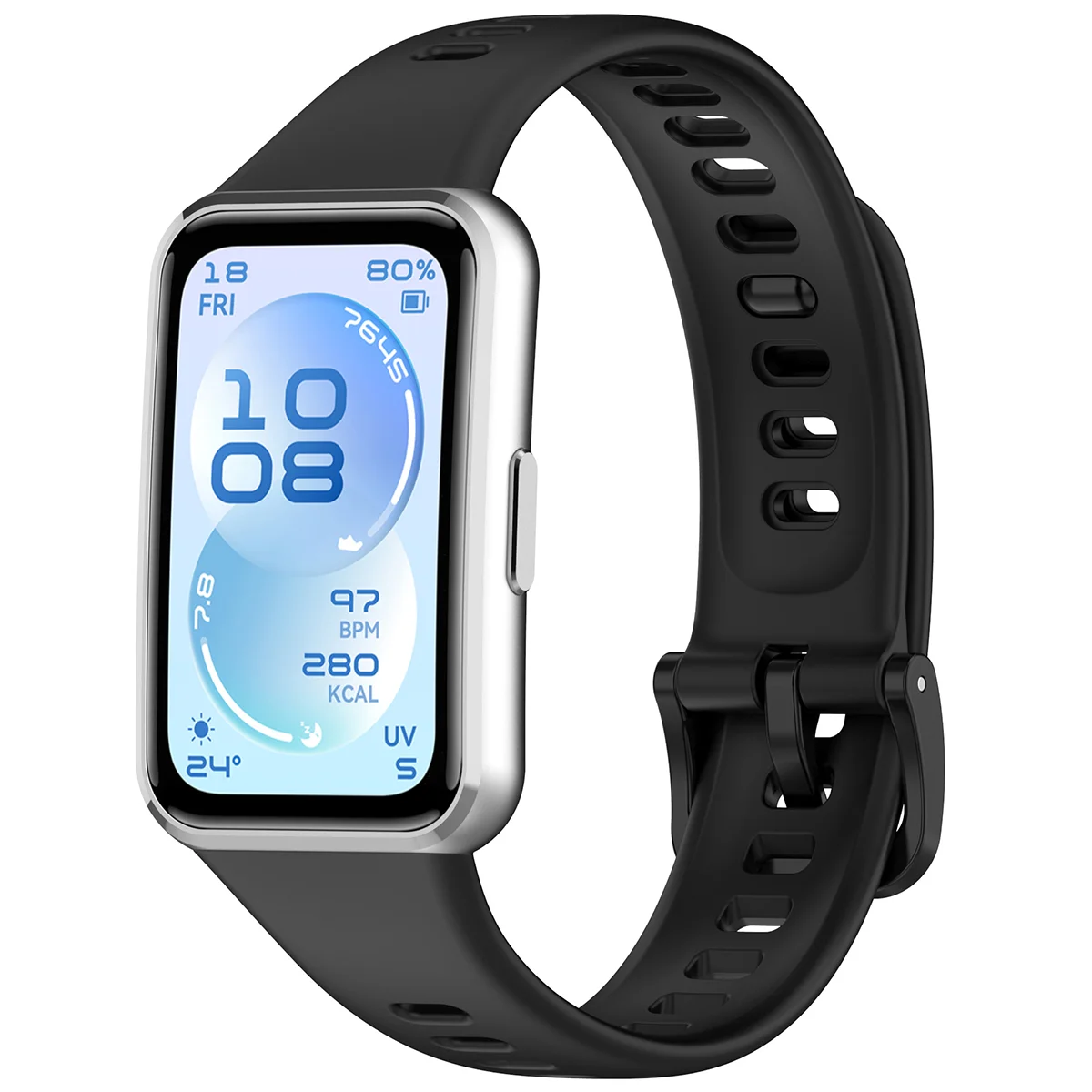 Silikonowy pasek Bizon Strap Watch Silicone do Huawei Band 11 / 11 Pro