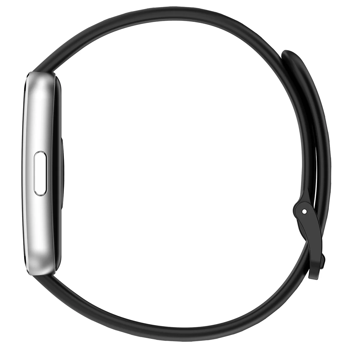 Silikonowy pasek Bizon Strap Watch Silicone ustawiony od strony zapięcia 