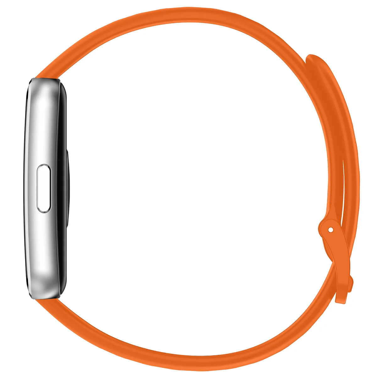 Silikonowy pasek Bizon Strap Watch Silicone ustawiony od strony zapięcia 